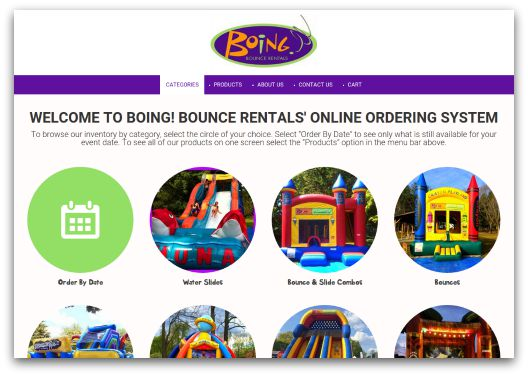 screenshot of Bounce Rental Solutions